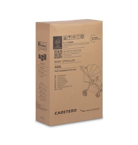 CARETERO WÓZEK SPACEROWY AGIL BLACK