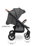 CARETERO WÓZEK SPACEROWY ELMA DARK GREY