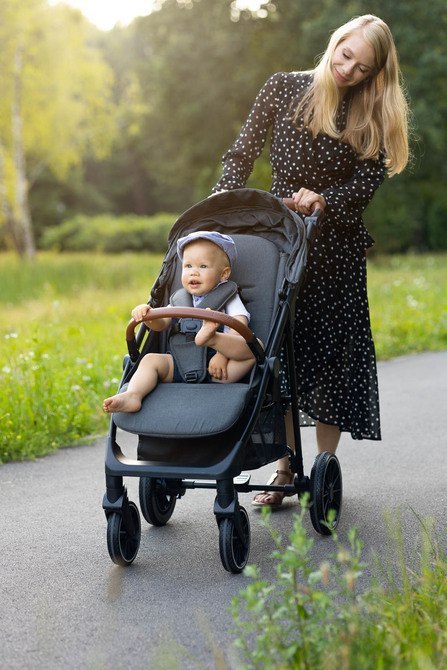 CARETERO WÓZEK SPACEROWY ELMA DARK GREY