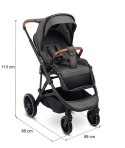 CARETERO WÓZEK SPACEROWY RATIO DARK GREY