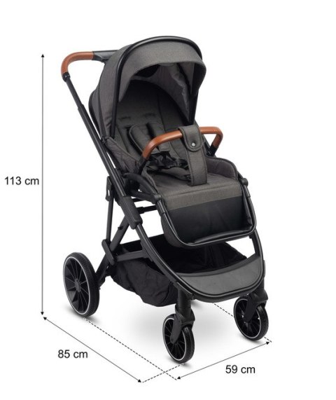 CARETERO WÓZEK SPACEROWY RATIO DARK GREY