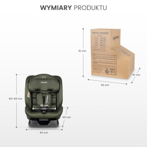 CARETERO FOTELIK MUNDI I-SIZE GREY (40-150)