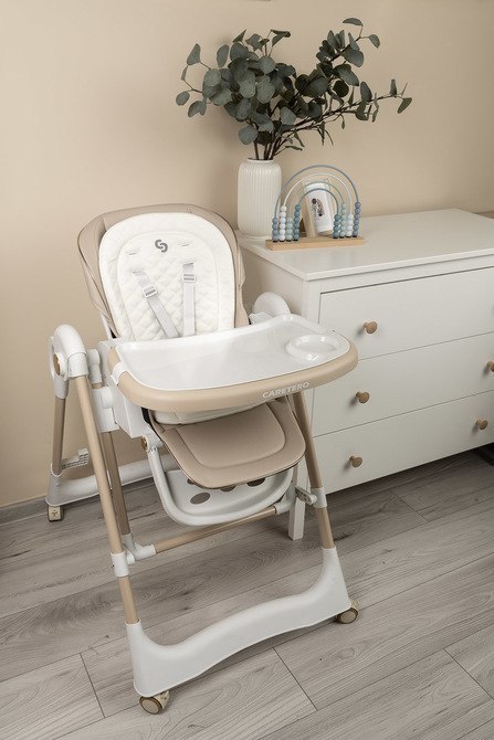 CARETERO KRZESEŁKO DO KARMIENIA NESTO BEIGE