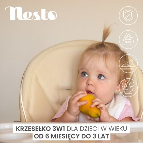 CARETERO KRZESEŁKO DO KARMIENIA NESTO GREY