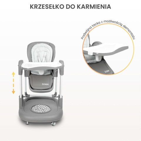 CARETERO KRZESEŁKO DO KARMIENIA SITRON BEIGE