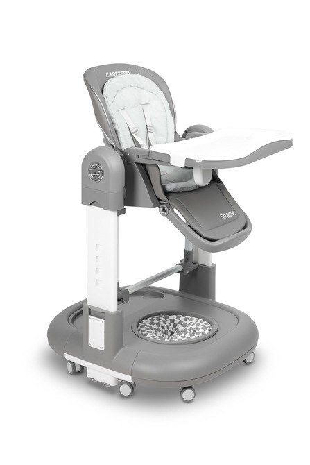 CARETERO KRZESEŁKO DO KARMIENIA SITRON GREY