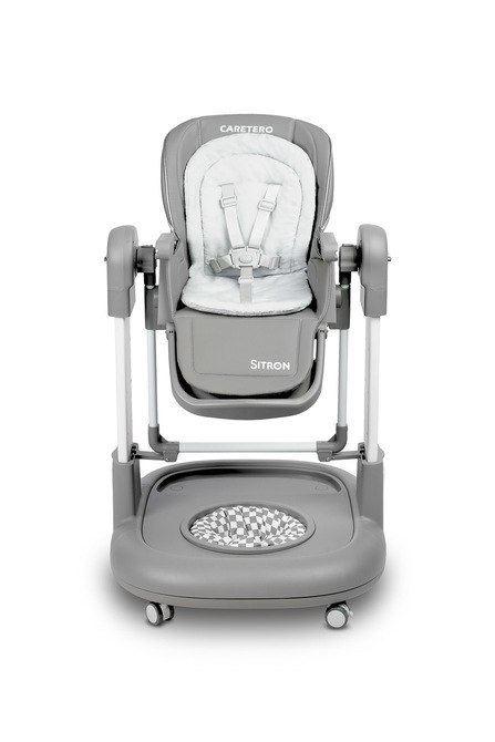 CARETERO KRZESEŁKO DO KARMIENIA SITRON GREY