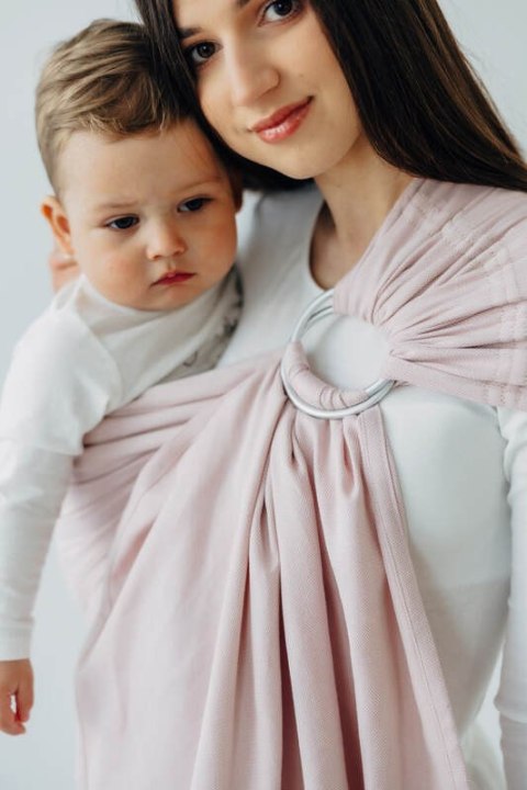 Chusta kółkowa, splot skośno-krzyżowy, (50% bawełna, 50% wiskoza bambusowa), ramię bez zakładek - MARSHMALLOW - standard 1.8m