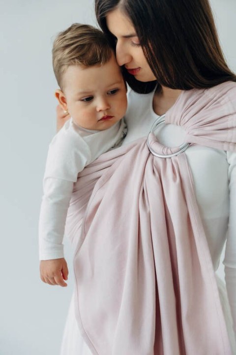 Chusta kółkowa, splot skośno-krzyżowy, (50% bawełna, 50% wiskoza bambusowa), ramię bez zakładek - MARSHMALLOW - standard 1.8m