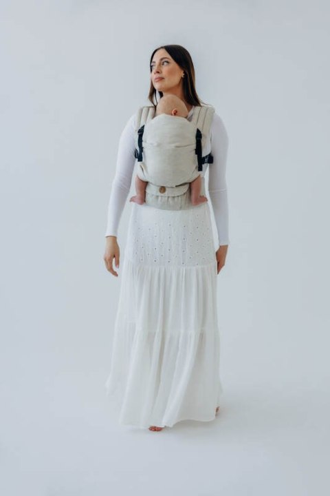 Nosidełko LennyLight z tkaniny skośno-krzyżowej (50% bawełna, 25% konopie, 25% lyocell), rozmiar standard - AIRY