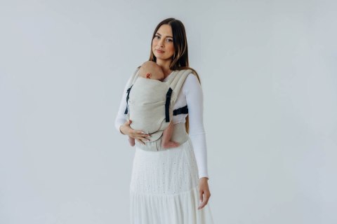 Nosidełko LennyLight z tkaniny skośno-krzyżowej (50% bawełna, 25% konopie, 25% lyocell), rozmiar standard - AIRY