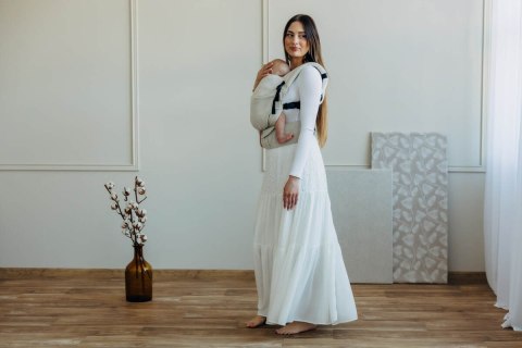 Nosidełko LennyLight z tkaniny skośno-krzyżowej (50% bawełna, 25% konopie, 25% lyocell), rozmiar standard - AIRY