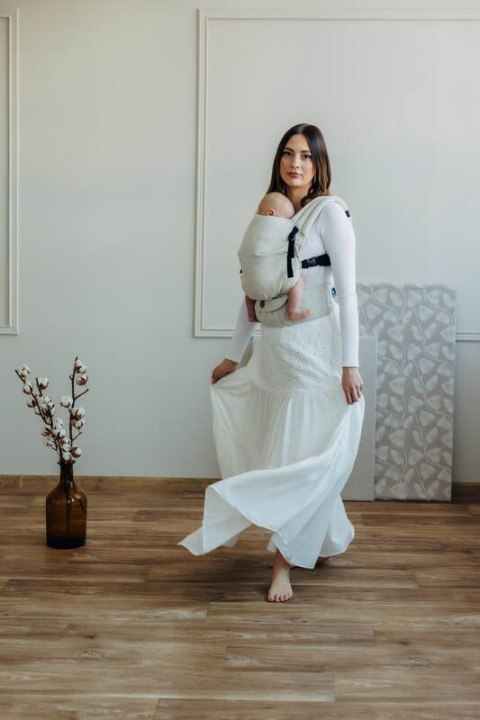 Nosidełko LennyLight z tkaniny skośno-krzyżowej (50% bawełna, 25% konopie, 25% lyocell), rozmiar standard - AIRY