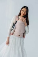 Nosidełko LennyLight z tkaniny skośno-krzyżowej (50% bawełna, 50% wiskoza bambusowa), rozmiar standard - MARSHMALLOW