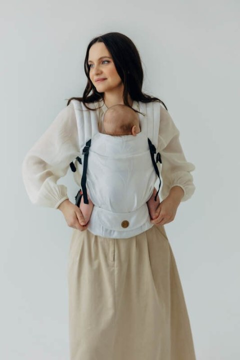 Nosidełko LennyLight z tkaniny żakardowej 100% wiskoza bambusowa, rozmiar standard -VIRIDIFLORA - MILKY WAY