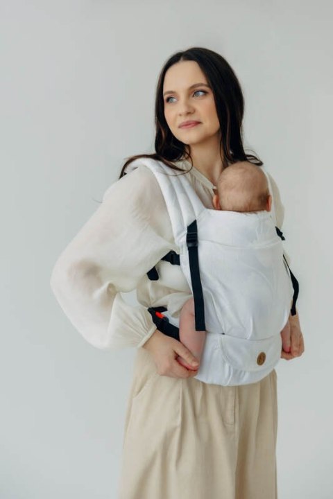 Nosidełko LennyLight z tkaniny żakardowej 100% wiskoza bambusowa, rozmiar standard -VIRIDIFLORA - MILKY WAY