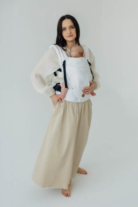 Nosidełko LennyLight z tkaniny żakardowej 100% wiskoza bambusowa, rozmiar standard -VIRIDIFLORA - MILKY WAY