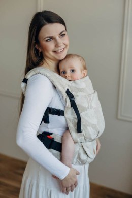 Nosidełko LennyLight z tkaniny żakardowej (50% bawełna, 25%konopie, 25% lyocell) , rozmiar standard - VIRIDIFLORA - CONNECT