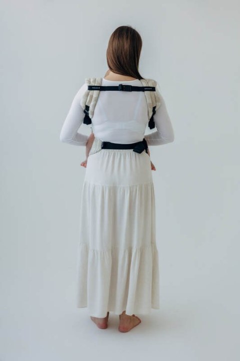 Nosidełko LennyLight z tkaniny żakardowej (50% bawełna, 25%konopie, 25% lyocell) , rozmiar standard - VIRIDIFLORA - CONNECT