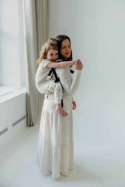 Nosidełko LennyPreschool z tkaniny skośno-krzyżowej (50% bawełna, 25% konopie, 25% lyocell), rozmiar preschool - AIRY