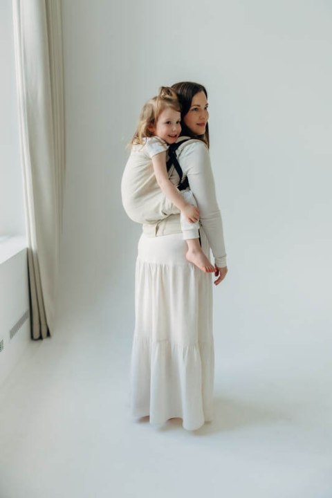 Nosidełko LennyPreschool z tkaniny skośno-krzyżowej (50% bawełna, 25% konopie, 25% lyocell), rozmiar preschool - AIRY