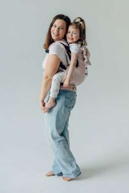 Nosidełko LennyPreschool z tkaniny skośno-krzyżowej (50% bawełna, 50% wiskoza bambusowa), rozmiar preschool - MARSHMALLOW