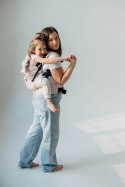 Nosidełko LennyPreschool z tkaniny skośno-krzyżowej (50% bawełna, 50% wiskoza bambusowa), rozmiar preschool - MARSHMALLOW