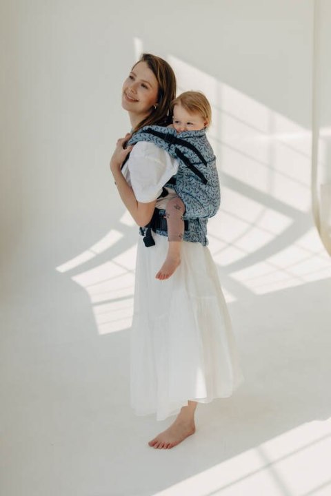 Nosidełko LennyPreschool z tkaniny żakardowej 100% bawełna, rozmiar preschool - ZACZAROWANY ZAKĄTEK - FAIRY