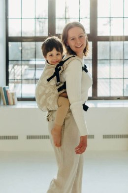 Nosidełko LennyPreschool z tkaniny żakardowej (50% bawełna, 25%konopie, 25% lyocell), rozmiar preschool - VIRIDIFLORA - CONNECT