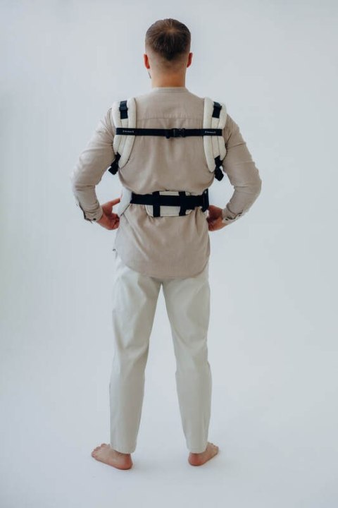 Nosidełko LennyUpGrade PRO z tkaniny skośno-krzyżowej (50% bawełna, 25% konopie, 25% lyocell), rozmiar standard - AIRY