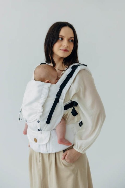 Nosidełko LennyUpGrade PRO z tkaniny żakardowej,100% wiskoza bambusowa, rozmiar standard - VIRIDIFLORA - MILKY WAY