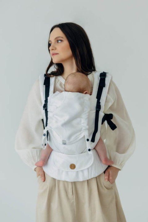 Nosidełko LennyUpGrade PRO z tkaniny żakardowej,100% wiskoza bambusowa, rozmiar standard - VIRIDIFLORA - MILKY WAY