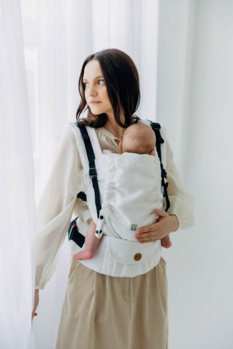 Nosidełko LennyUpGrade PRO z tkaniny żakardowej,100% wiskoza bambusowa, rozmiar standard - VIRIDIFLORA - MILKY WAY