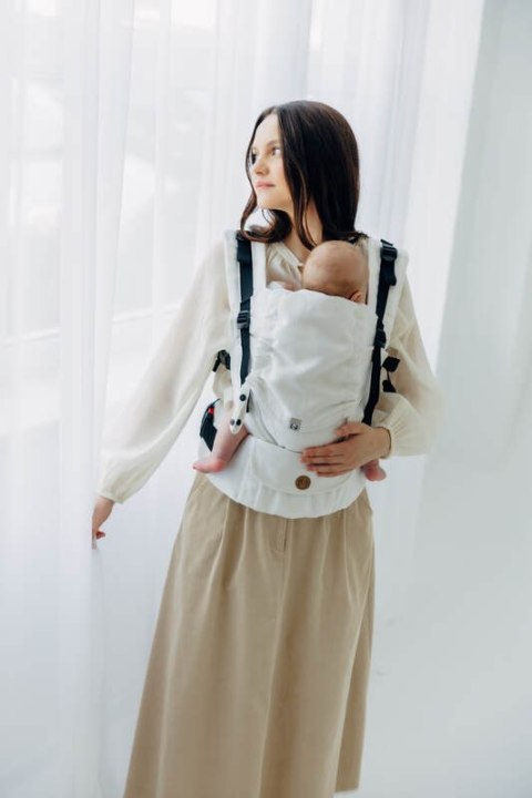 Nosidełko LennyUpGrade PRO z tkaniny żakardowej,100% wiskoza bambusowa, rozmiar standard - VIRIDIFLORA - MILKY WAY