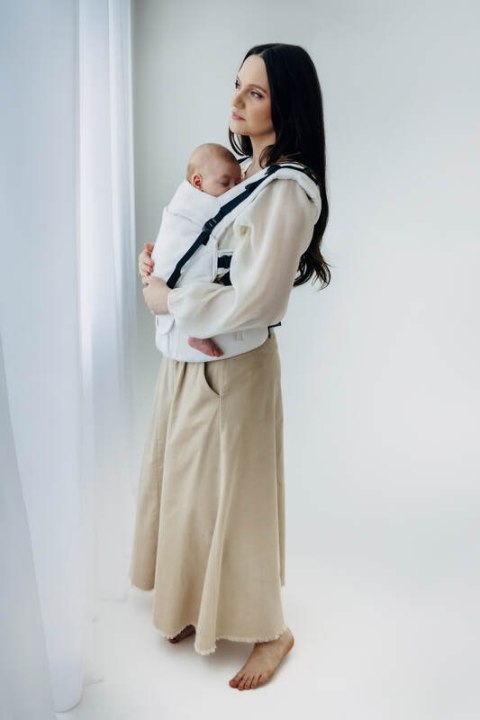 Nosidełko LennyUpGrade PRO z tkaniny żakardowej,100% wiskoza bambusowa, rozmiar standard - VIRIDIFLORA - MILKY WAY