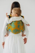 Nosidło Klamrowe Onbuhimo PRO z tkaniny żakardowej (100% bawełna), rozmiar toddler - RETRO'N'ROSES - ROSARIUM
