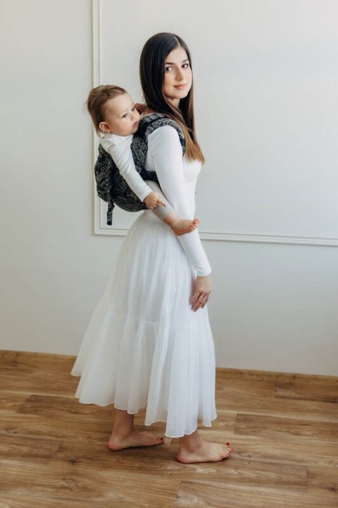 Nosidło Klamrowe Onbuhimo PRO z tkaniny żakardowej (100% bawełna), rozmiar toddler - WOLNY DUCH - COCOON