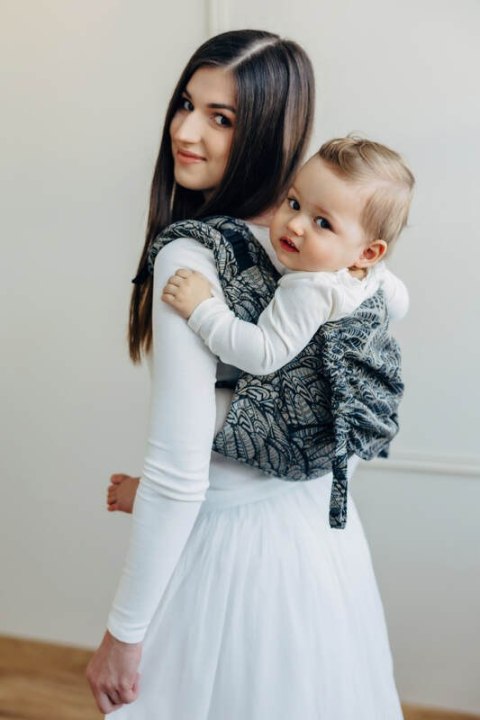 Nosidło Klamrowe Onbuhimo PRO z tkaniny żakardowej (100% bawełna), rozmiar toddler - WOLNY DUCH - COCOON