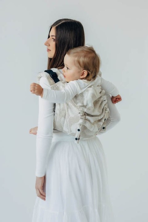 Nosidło Klamrowe Onbuhimo PRO z tkaniny żakardowej (50% bawełna, 25%konopie, 25% lyocell), rozmiar Toddler - VIRIDIFLORA - CONNE