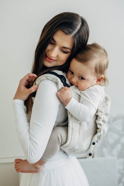 Nosidło Klamrowe Onbuhimo PRO z tkaniny żakardowej (50% bawełna, 25%konopie, 25% lyocell), rozmiar Toddler - VIRIDIFLORA - CONNE