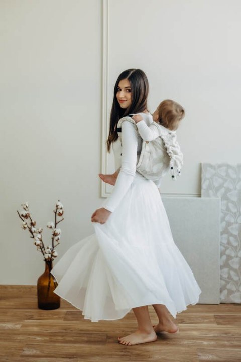 Nosidło Klamrowe Onbuhimo PRO z tkaniny żakardowej (50% bawełna, 25%konopie, 25% lyocell), rozmiar Toddler - VIRIDIFLORA - CONNE