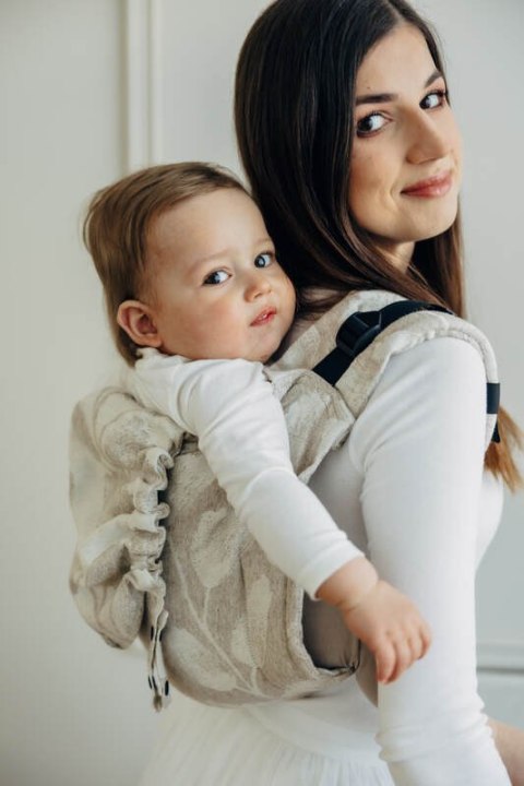 Nosidło Klamrowe Onbuhimo PRO z tkaniny żakardowej (50% bawełna, 25%konopie, 25% lyocell), rozmiar Toddler - VIRIDIFLORA - CONNE