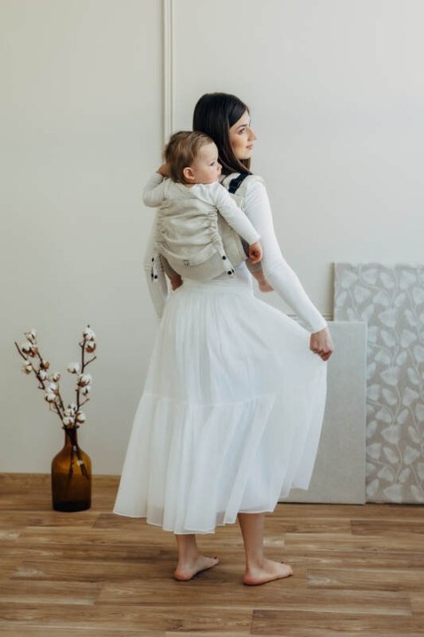 Nosidło Klamrowe Onbuhimo z tkaniny skośno-krzyżowej (50% bawełna, 25% konopie, 25% lyocell), rozmiar standard - AIRY