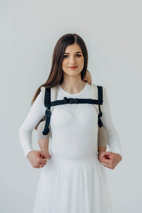 Nosidło Klamrowe Onbuhimo z tkaniny skośno-krzyżowej (50% bawełna, 25% konopie, 25% lyocell), rozmiar toddler - AIRY