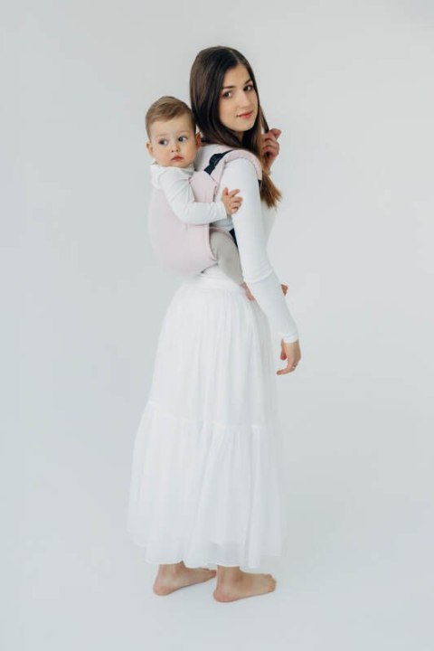 Nosidło Klamrowe Onbuhimo z tkaniny skośno-krzyżowej (50% bawełna, 50% wiskoza bambusowa), rozmiar Standard - MARSHMALLOW