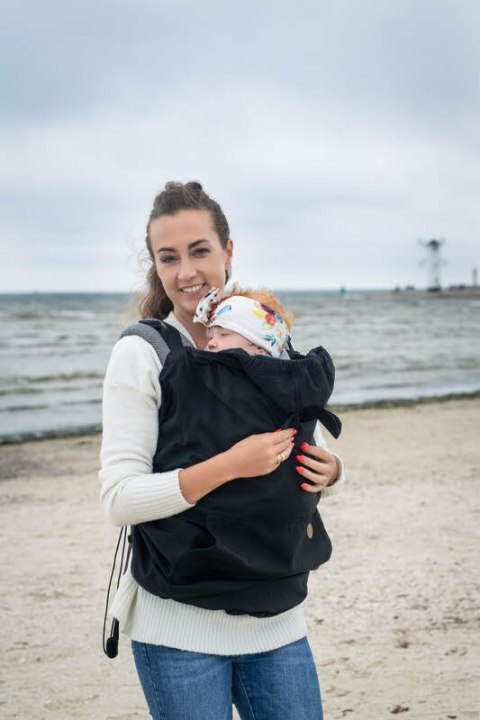 Osłonka na chustę/nosidełko - Softshell - Czarna