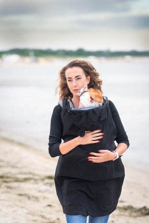 Osłonka na chustę/nosidełko - Softshell - Czarna