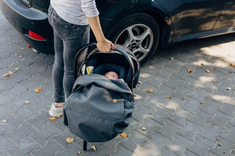 Osłonka na chustę/nosidełko - Softshell - Szara