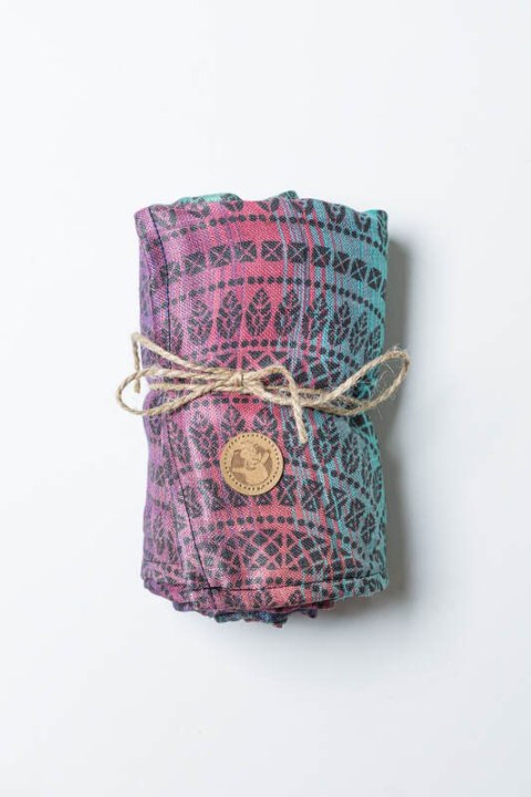 Otulacz Bambusowy Maxi - PAWI OGON - CZARNY OPAL SMOKY (drugi gatunek)