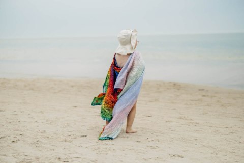 Otulacz Bambusowy Maxi - TĘCZOWY LOTOS (drugi gatunek)